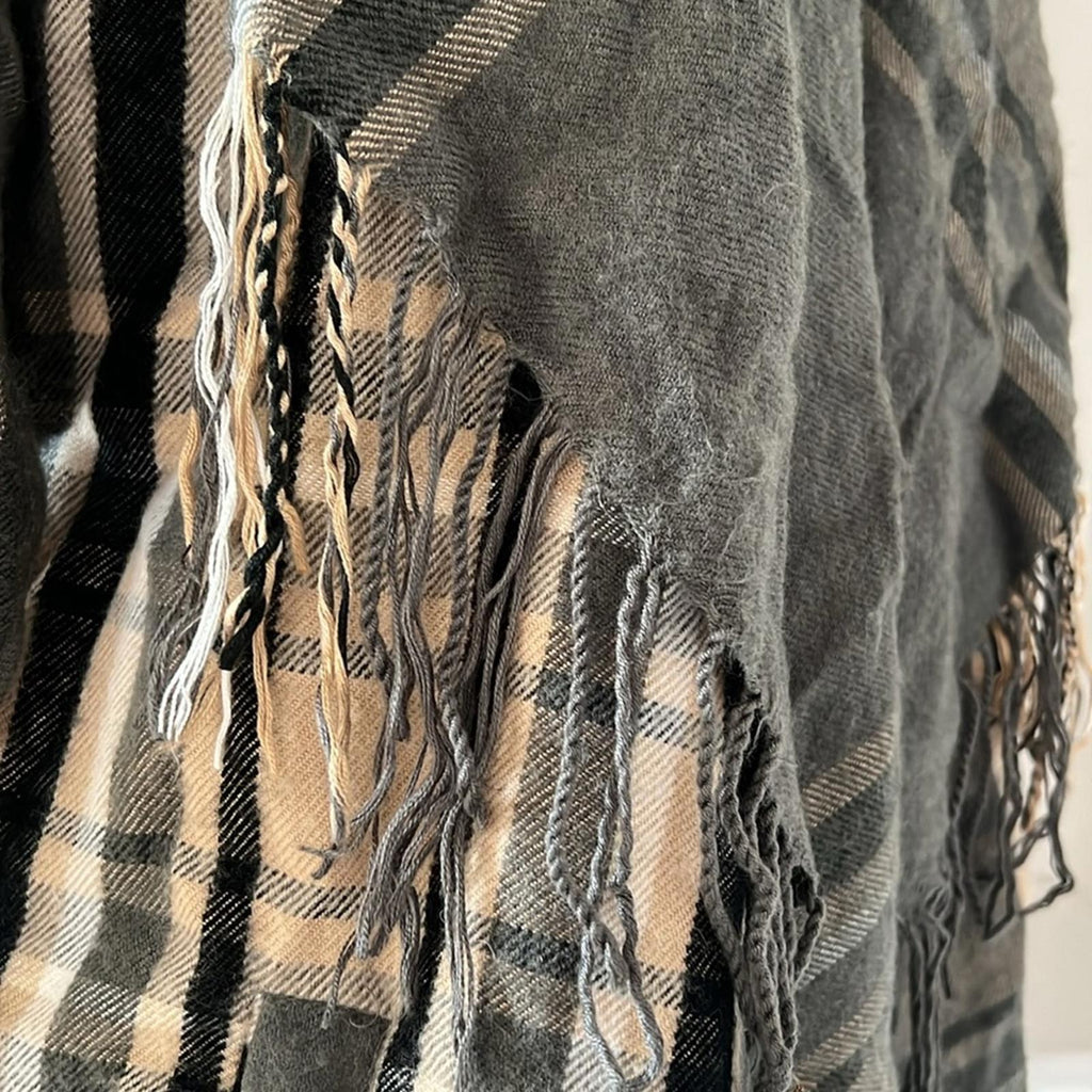 Buffalo’s I jeans Plaid Fringe Cardigan, Size M