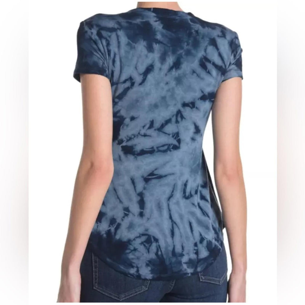 Baea Babydoll Tie-Dye Peplum V-Neck Top, Size XS New w/Tag $88