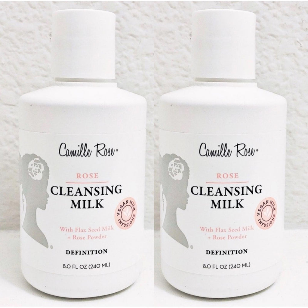 X2 Camille Rose Cleansing Milk With Flaxseed + Rose Powder 16fl oz. NEW