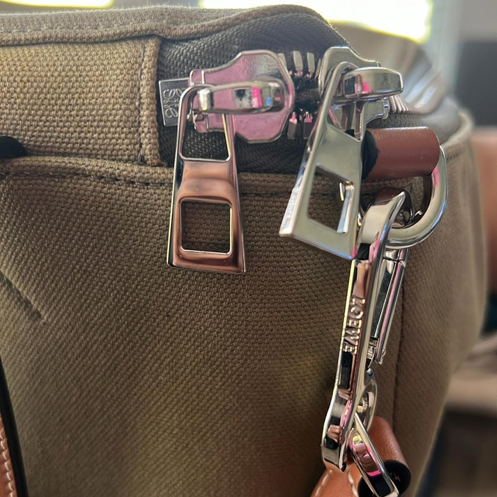 LOEWE Calfskin Small Goya Backpack in Olive Green, EXCELLENT!