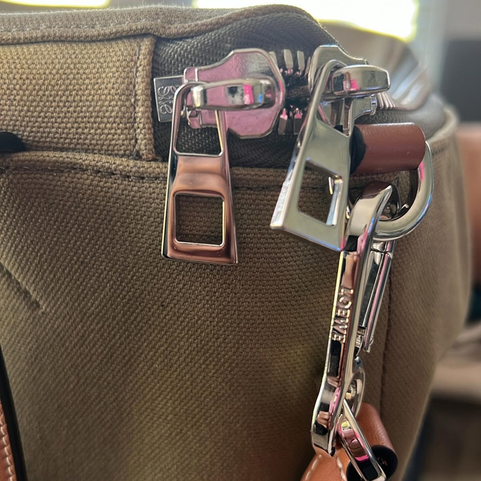 LOEWE Calfskin Small Goya Backpack in Olive Green, EXCELLENT!