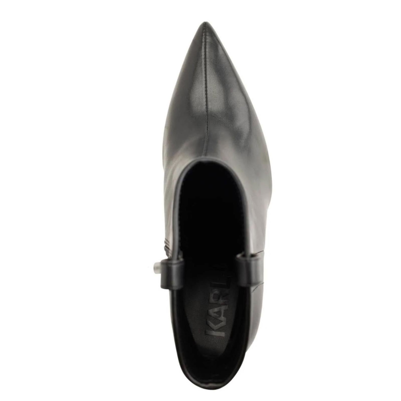 Karl Lagerfeld Paris Clea Stilleto Bootie in Black Size 6.5 New in Box