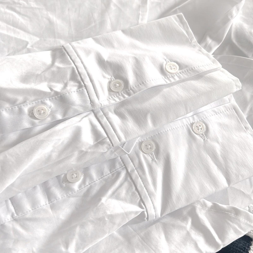Good American The Good Shirt in White, Size 1 (Small) New w/Tag Retail $129