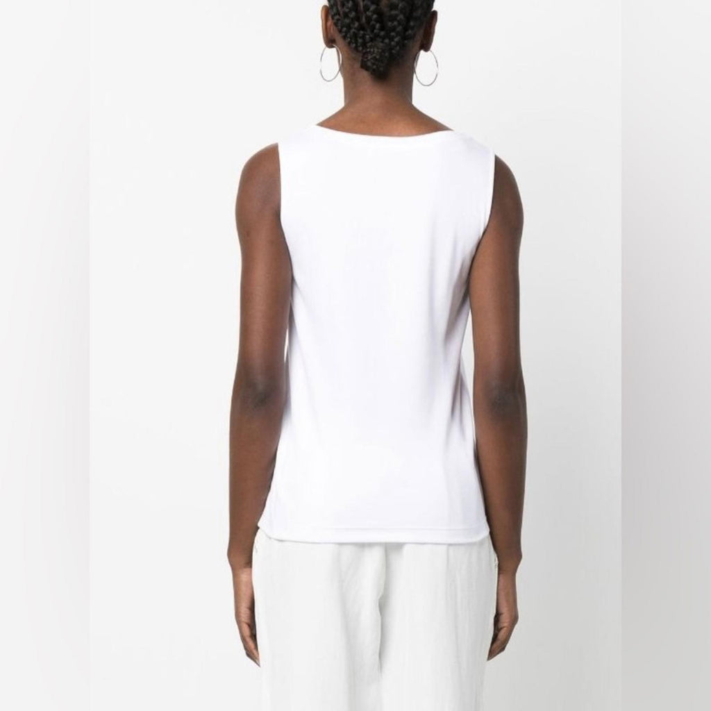 Fabiana Filippi Ball-Chain Trim Tank Top in White, Size XS New w/Tag