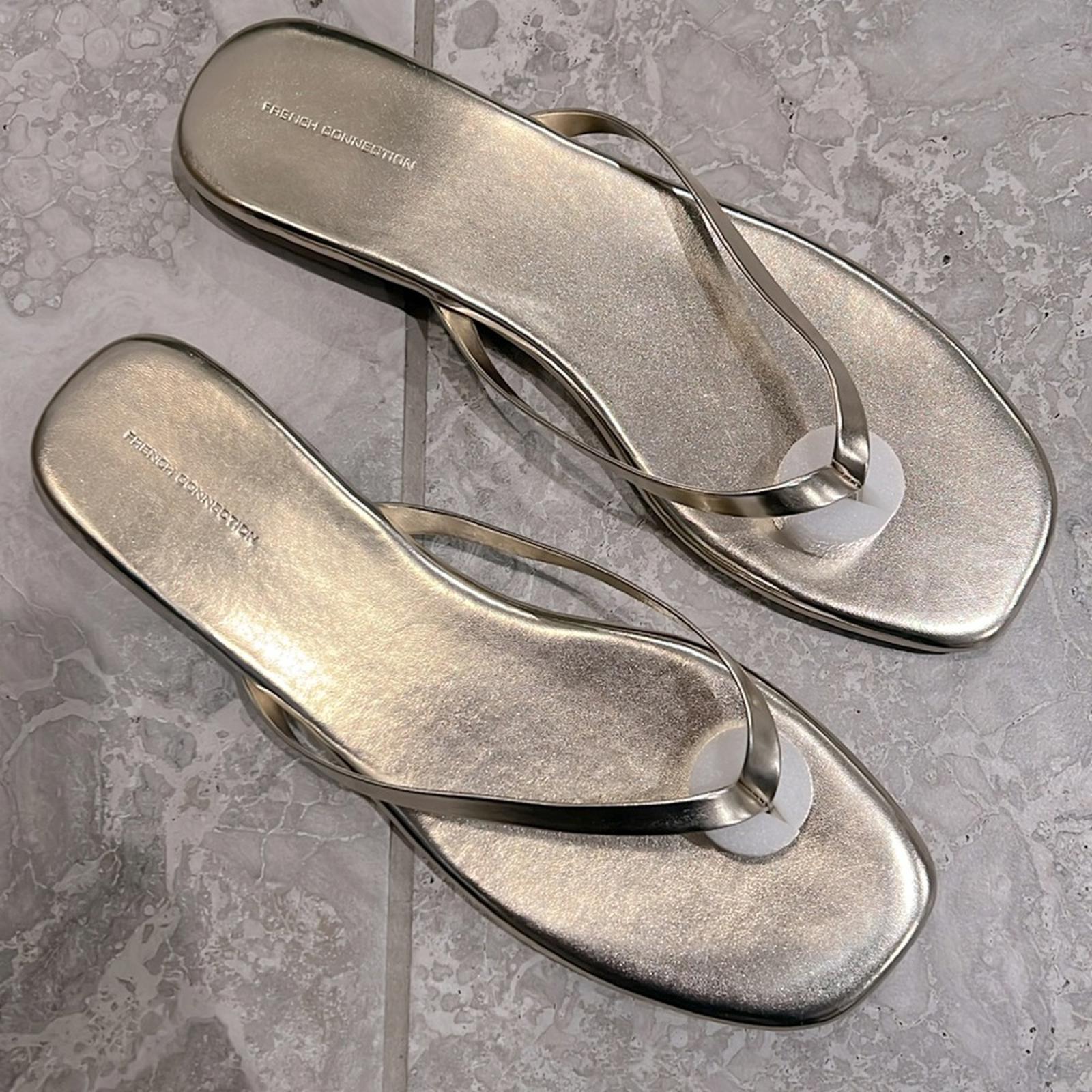 French Connection Morgan Sandals in Rose Gold, Size 11 New in Box