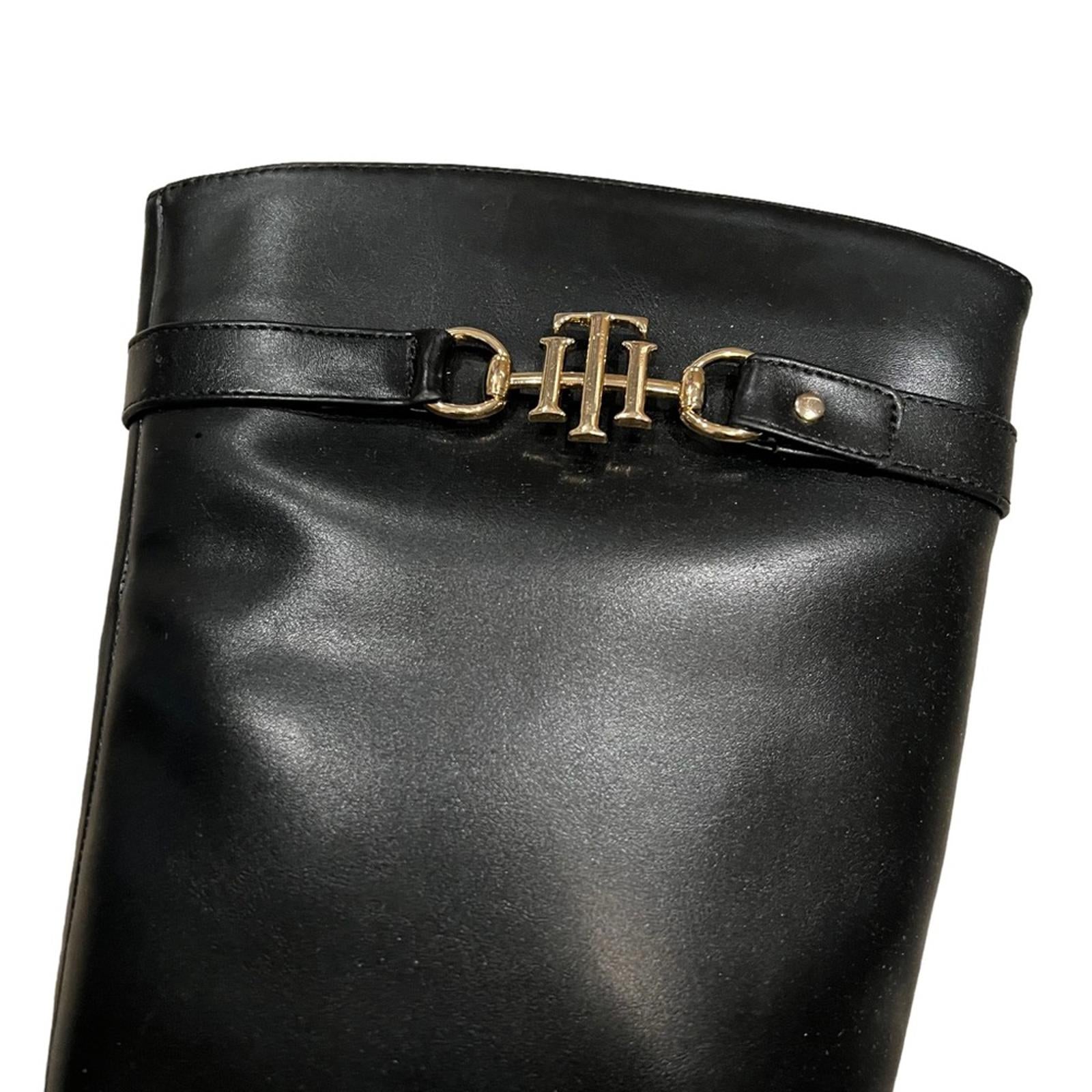 Tommy Hilfiger Inezy Riding Boots, Black Size 8.5 in Original Box Retail $149.50
