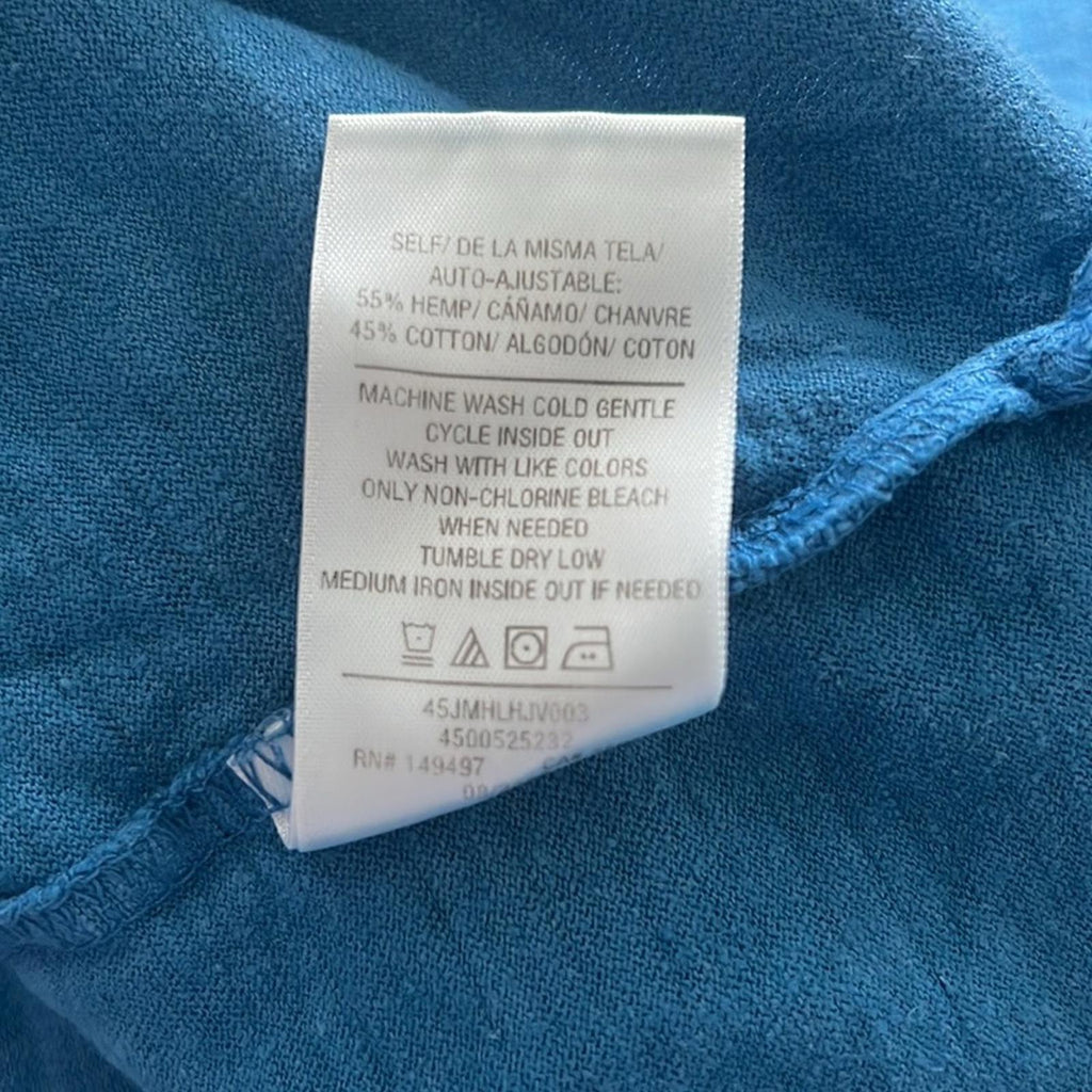 Joe's Jeans Men’s Wintz Henley Shirt in Atlantic Blue, Size XL