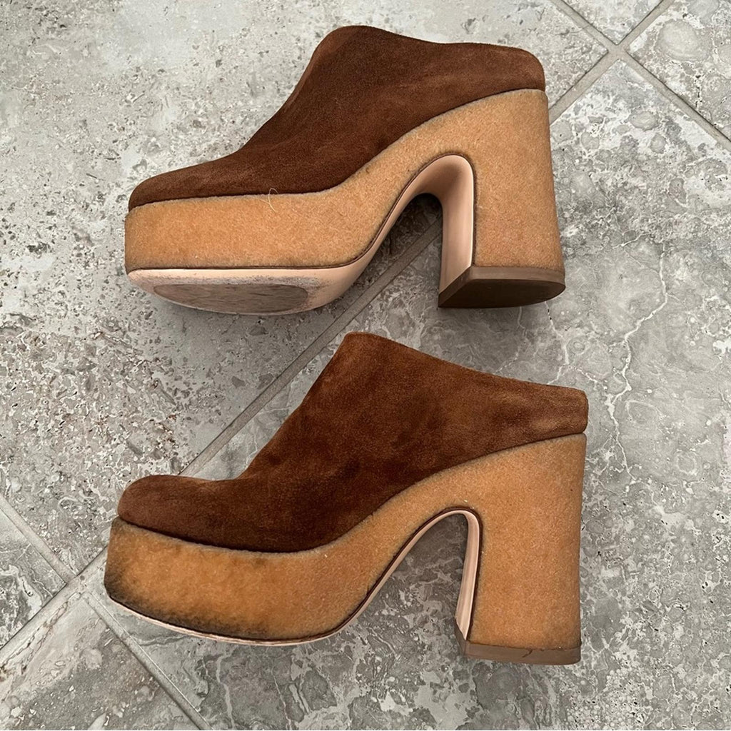AGL Sista Mule - Cognac Size 38.5 Retail $545