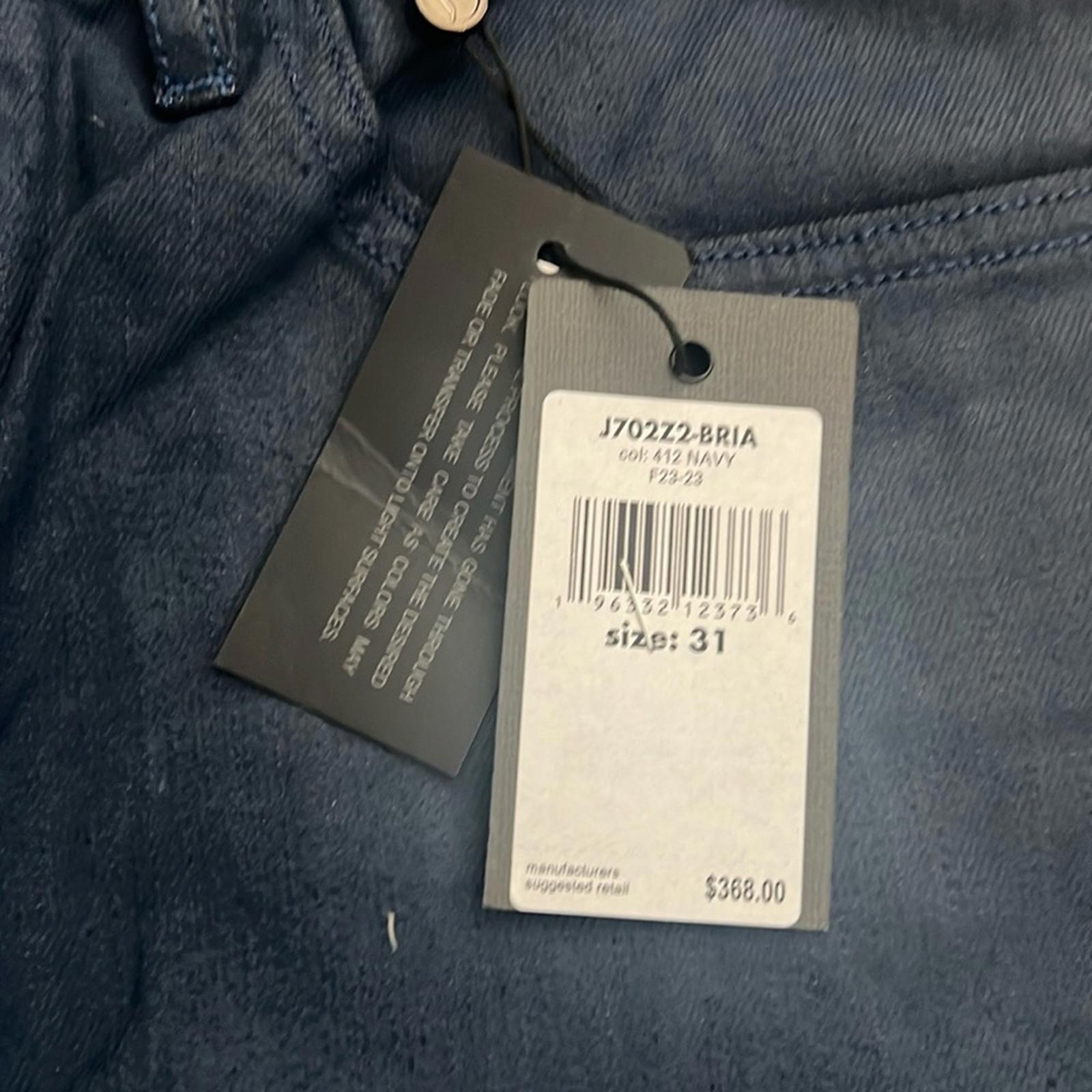 John Varvatos Coated Navy Jeans, Size 31 New w/Tag $368