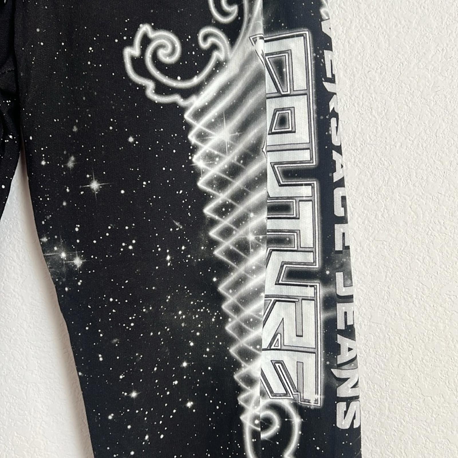 Versace Jeans Couture Felpa Panel Galaxy Sweatpants in Black/White, NWT, Size L