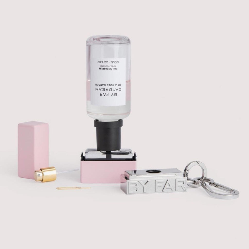 BY FAR Daydream of a Rose Garden Fragrance Set in Purple and Silver, NEW