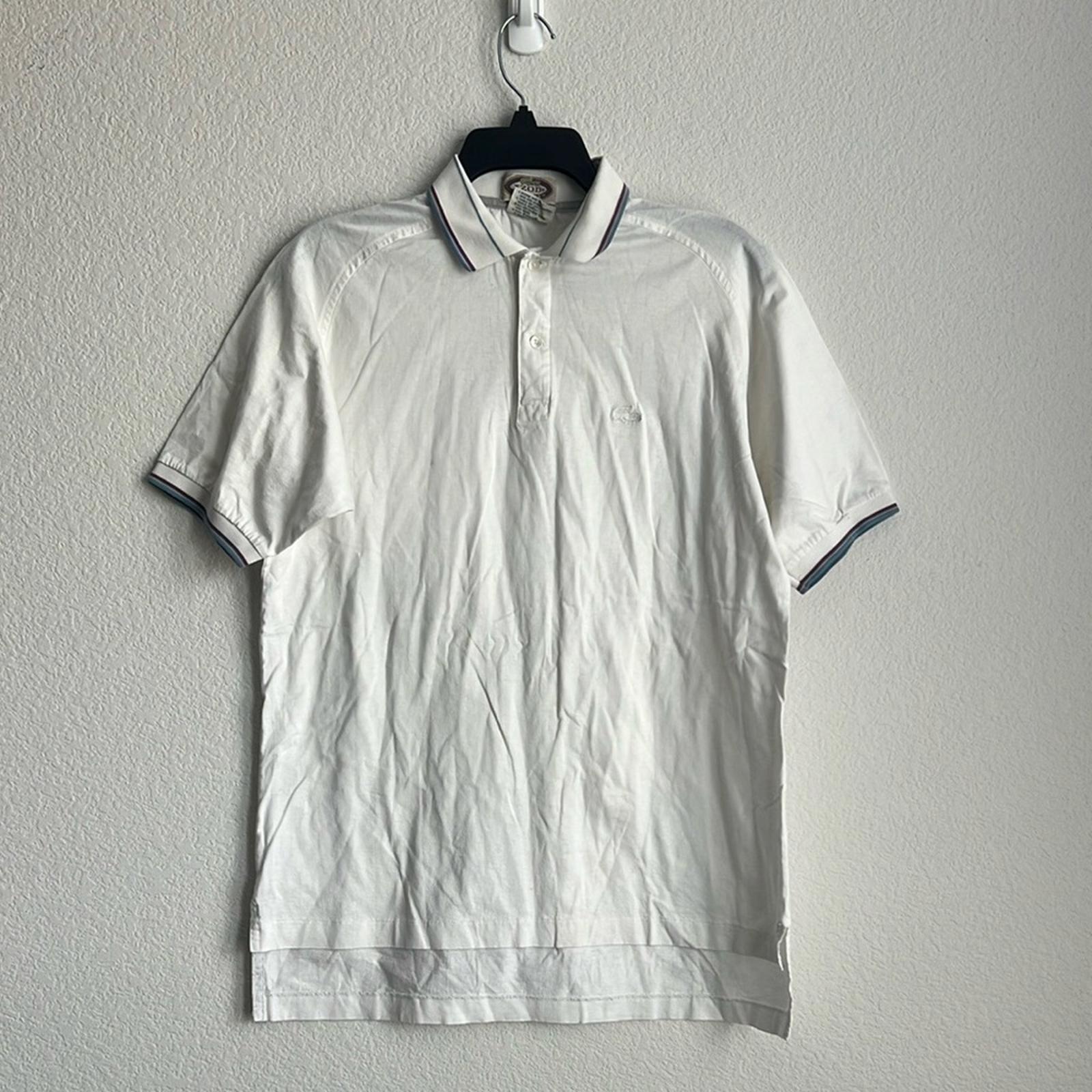 Lacoste x Izod Men’s Cotton Polo Shirt in White, Size L EXCELLENT!