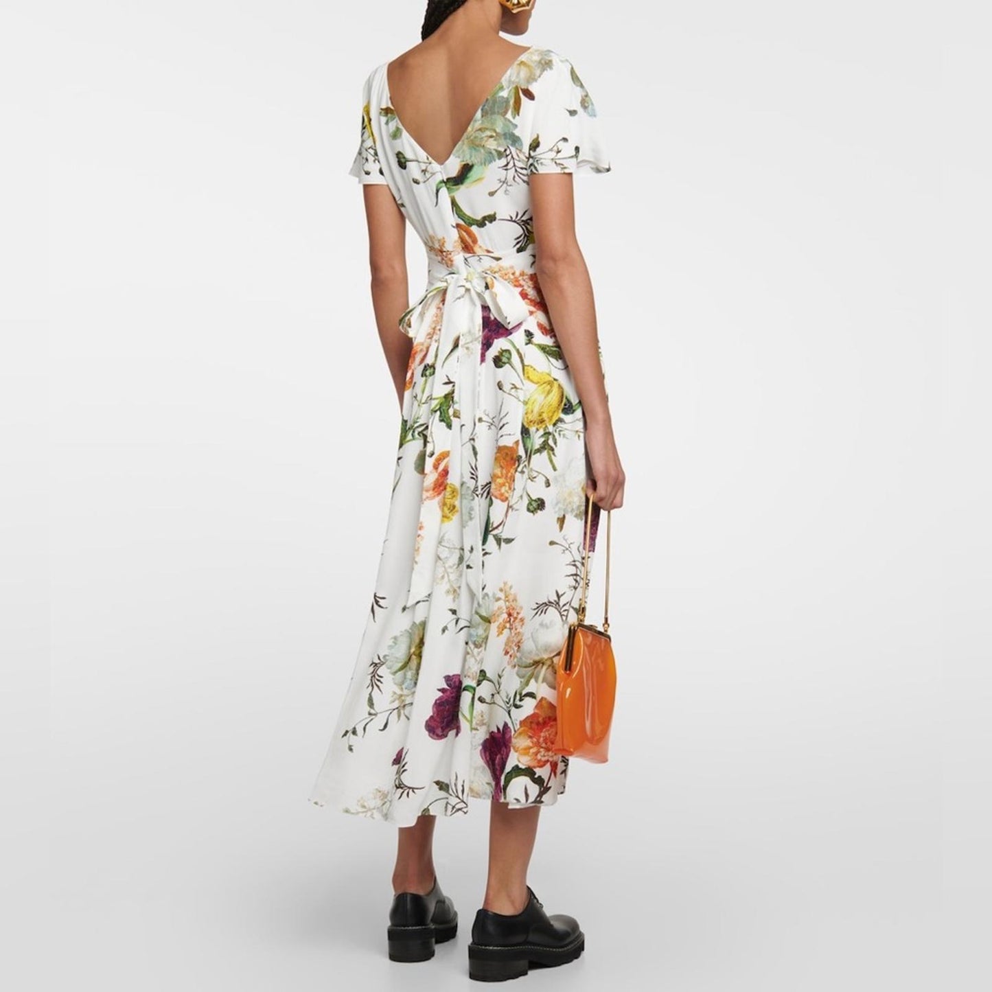 ERDEM Brealey Bouquet Pattern Fraser Dress Size US4 | UK8 New with Tag