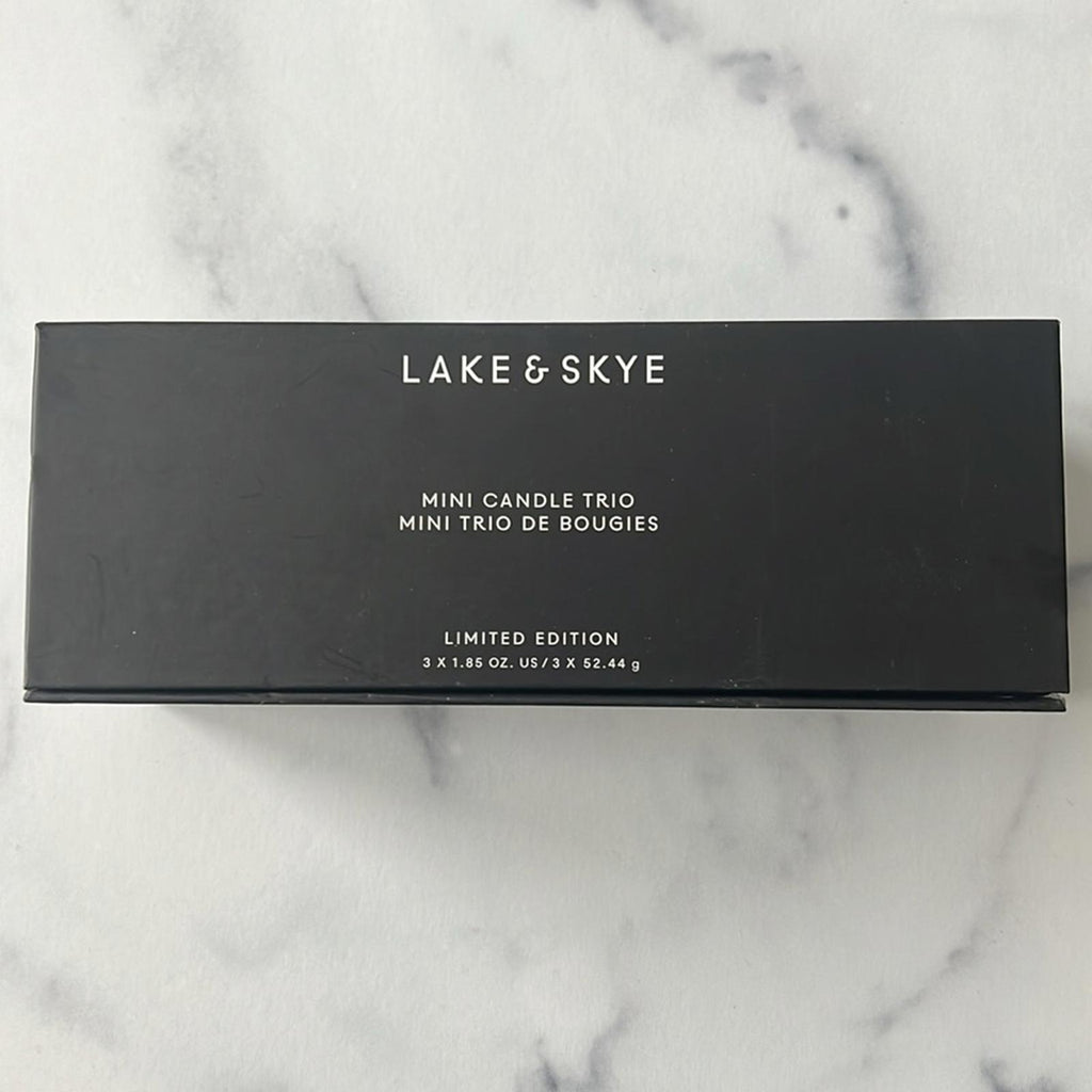 Lake & Skye Mini Candle Trio, Limited Edition, Gift Set New in Box