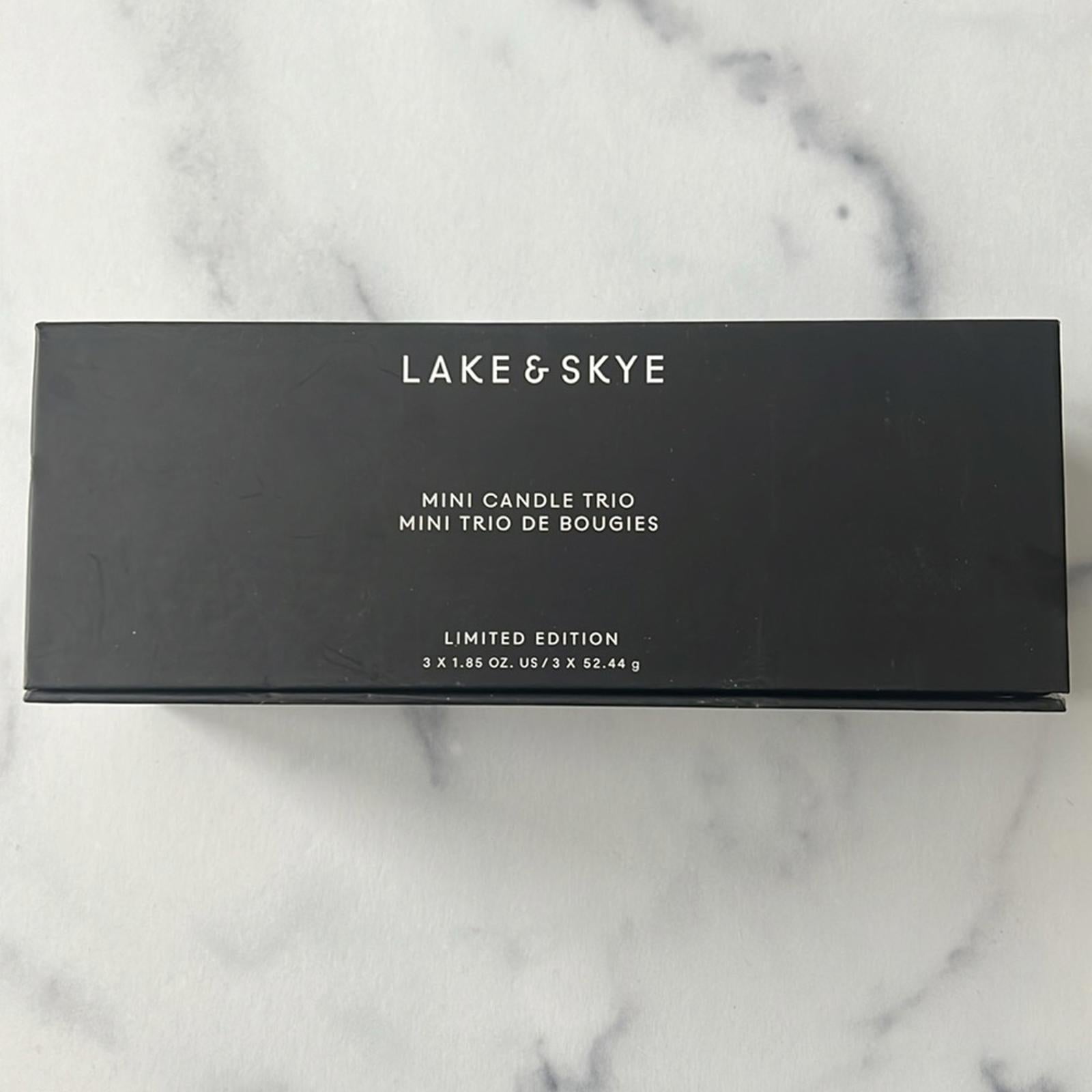 Lake & Skye Mini Candle Trio, Limited Edition, Gift Set New in Box