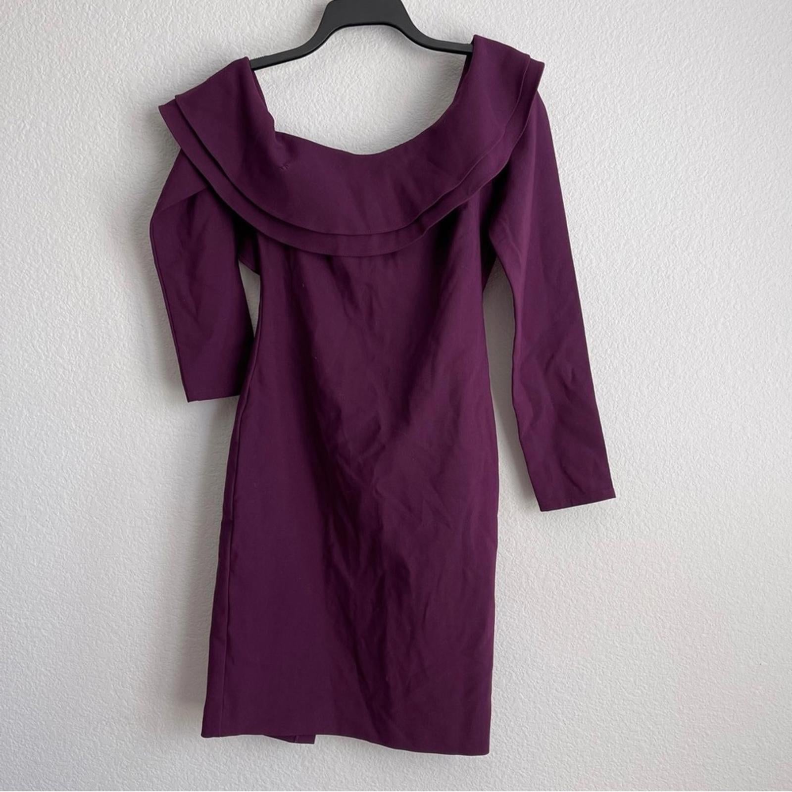 Likely Georgina Sheath Cocktail Dress in Plum, Size 6