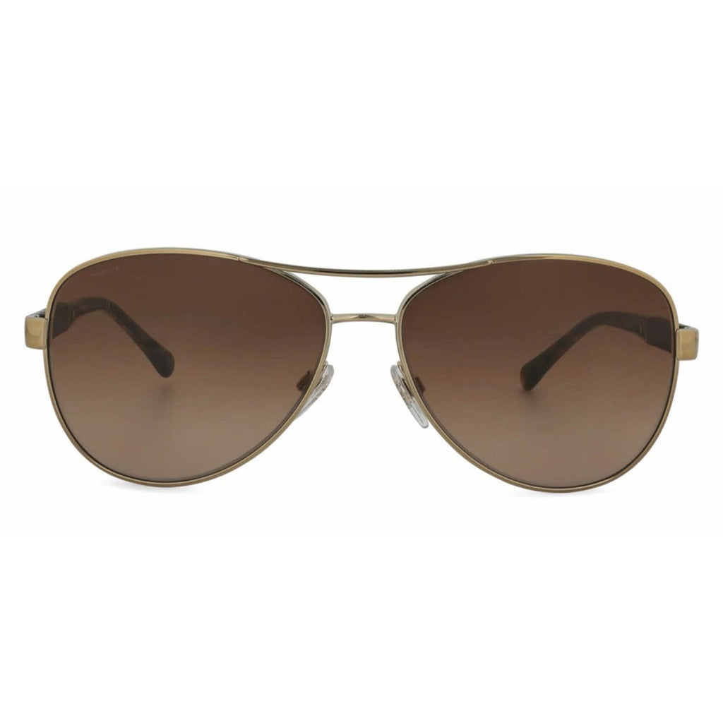 Burberry Pilot-Shaped Sunglasses, Light Gold & Brown Gradient Lens, New w/Tag