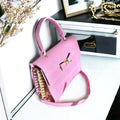 Betsey Johnson Xodevin Shoulder Bag with Chain Shoulder Strap in Pink Gold-Tone