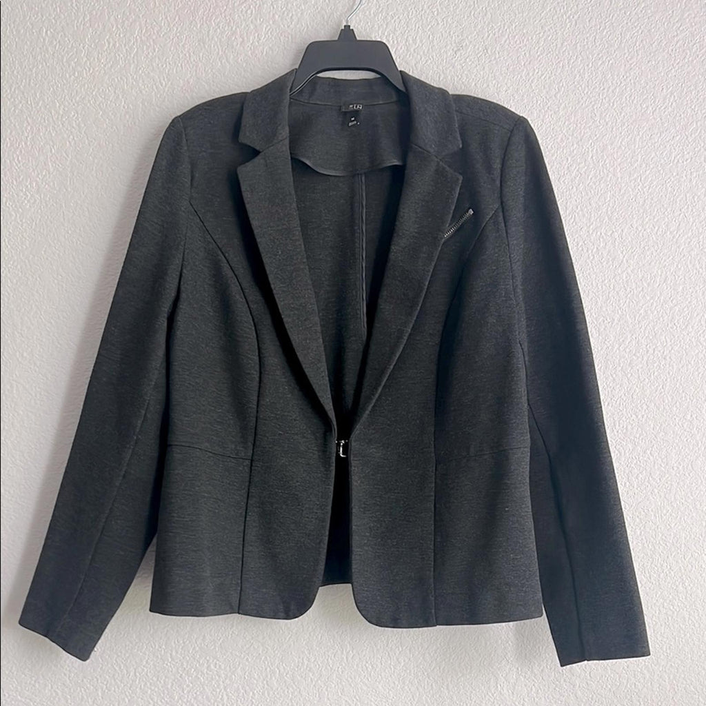 Lane Bryant’s 6th & Ln Blazer in Heather Grey/Black Size 14 EXCELLENT