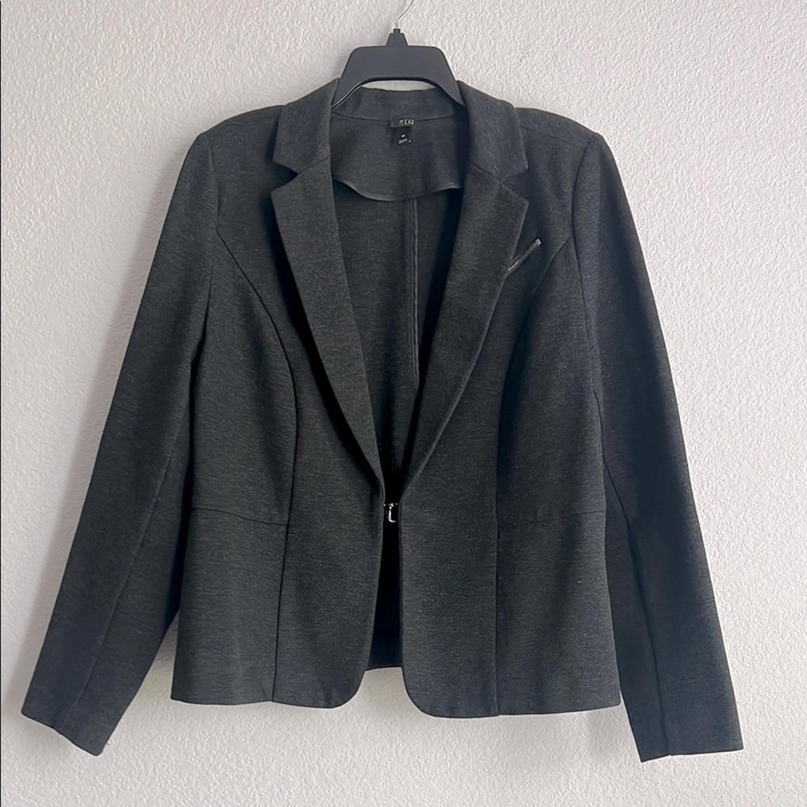 Lane Bryant’s 6th & Ln Blazer in Heather Grey/Black Size 14 EXCELLENT