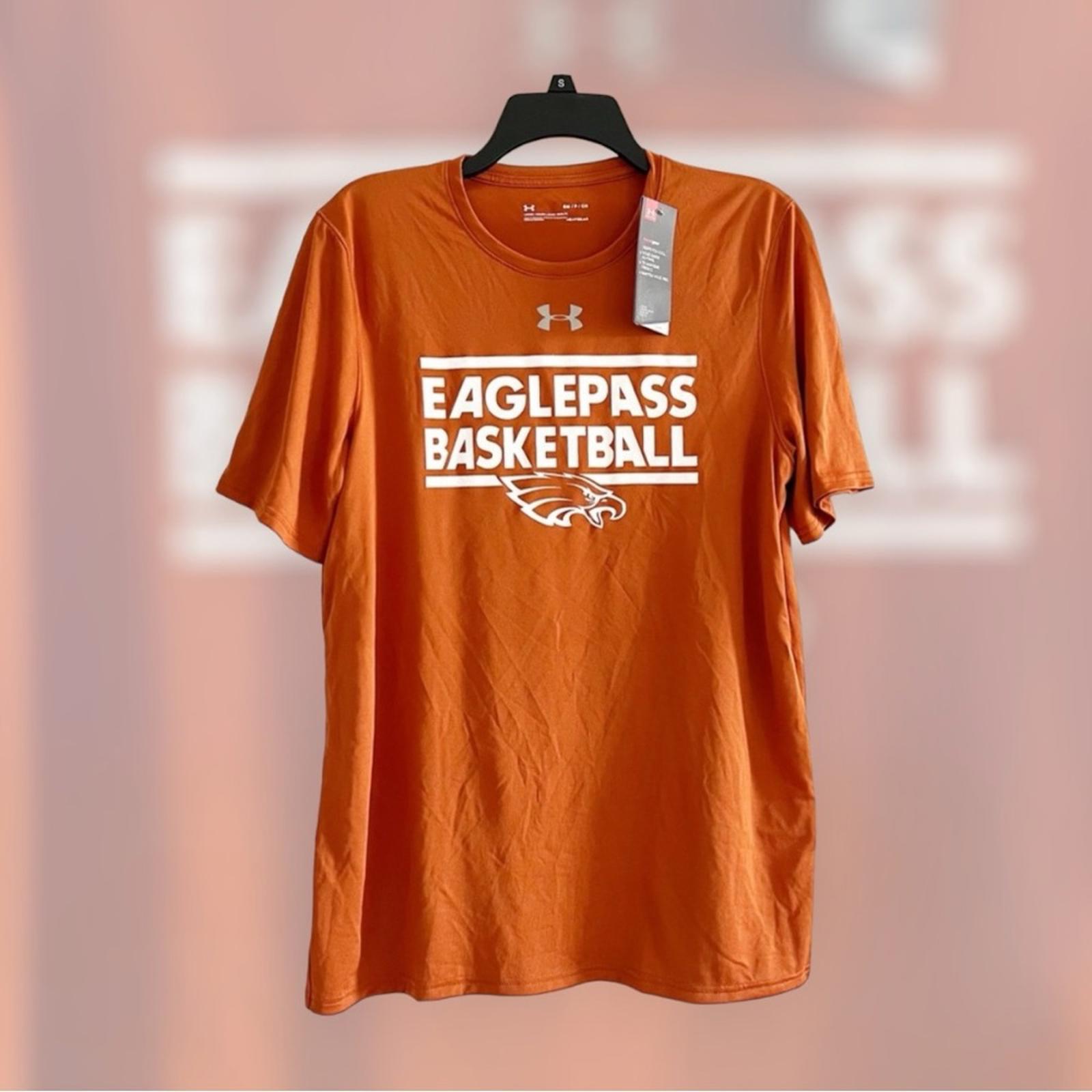 NEW Under Armour Heat Gear T-Shirt, Eaglepass Basketball Fan Tee Size S NWT