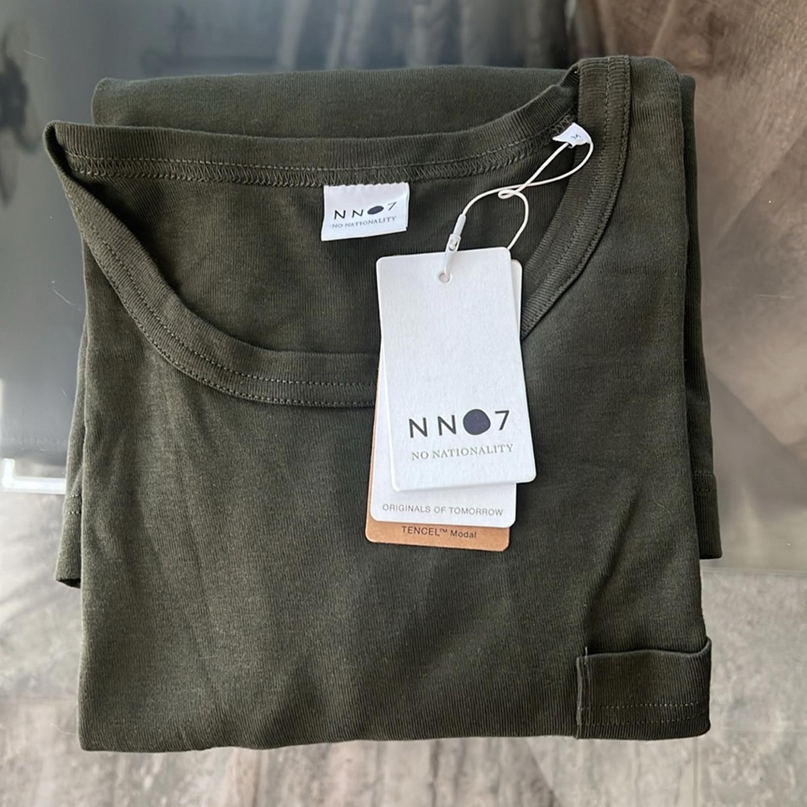 NNO7 No Nationality Long Sleeve Tee, Dark Army Size M New with Tag $120