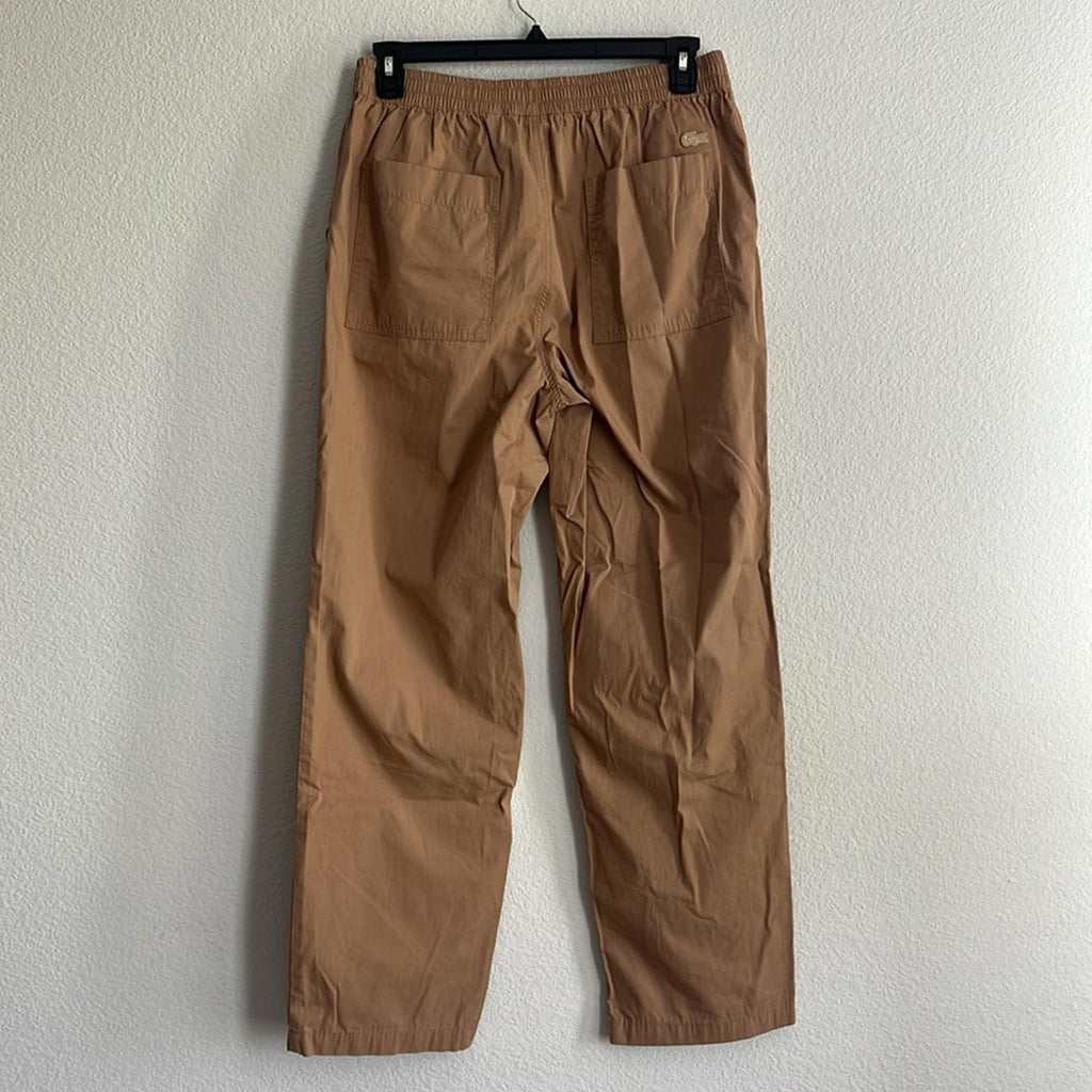 Lacoste Men’s Relaxed Fit Track Pants in Beige, NWT, Size L
