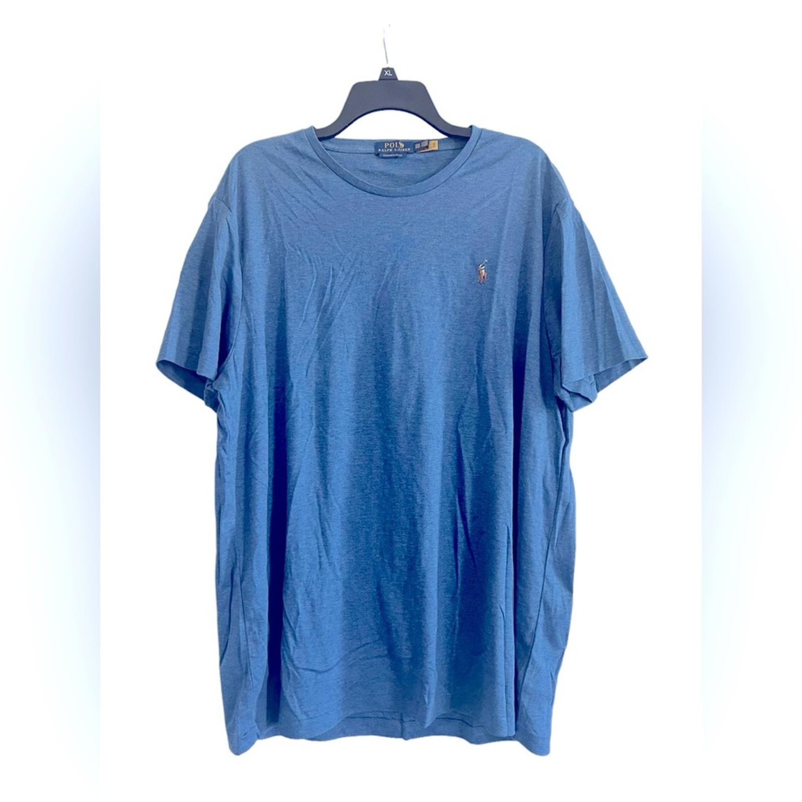 NEW Polo Ralph Lauren Short Sleeve Crewneck T-Shirt in Blue, Men’s Size XXL
