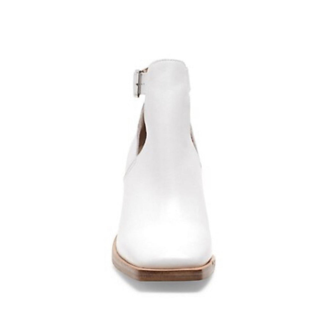 Free People Brady Buckle Booties in White, Size 38.5, New in Box