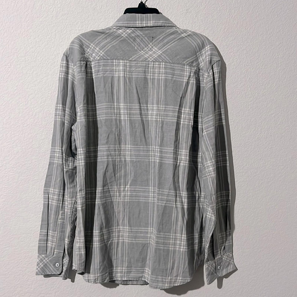 Rails Wyatt Relaxed Fit Shirt in Castle Grey Heather, Size L NEW w/Tag $148