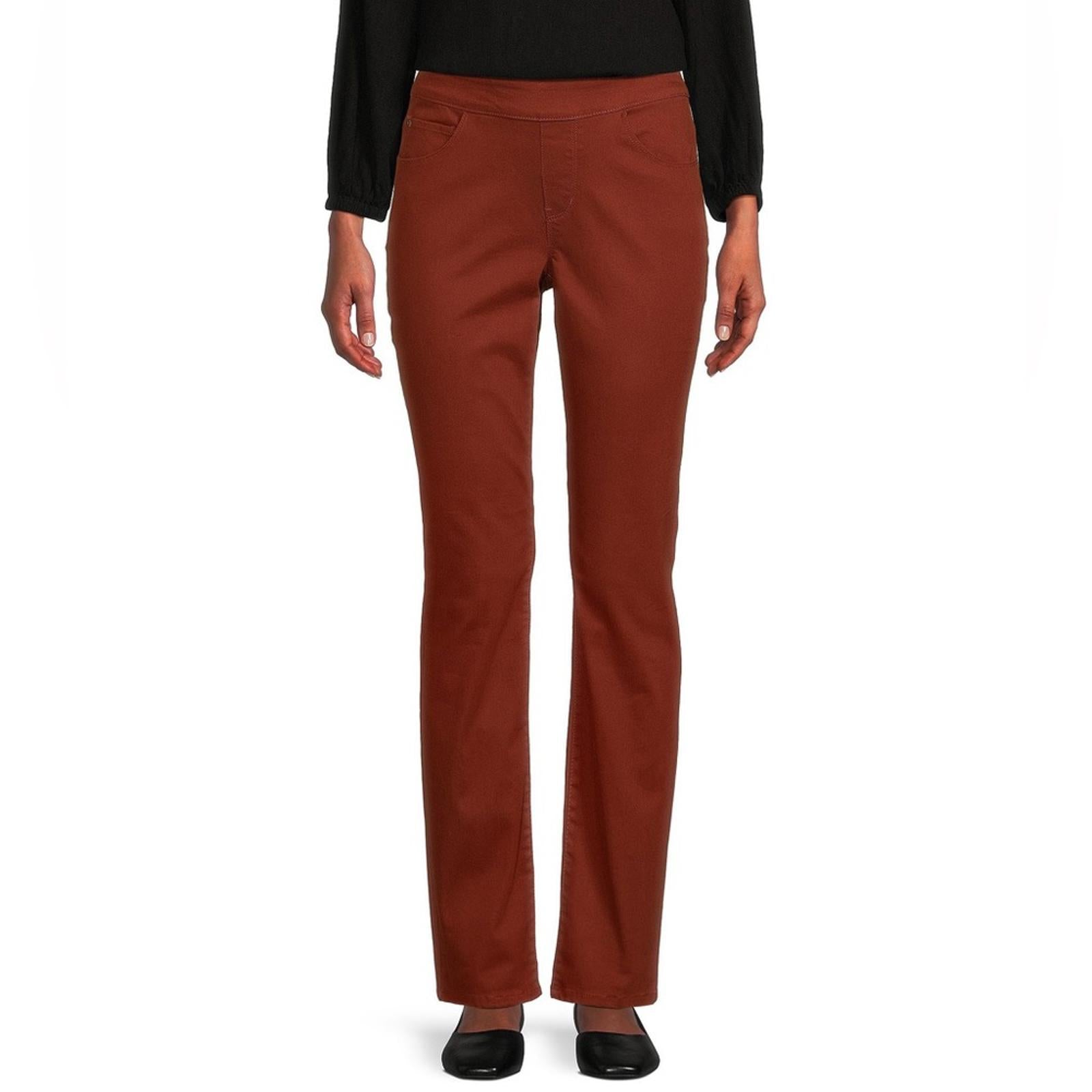 NEW Westbound Straight Leg Pull-On Pants, Stretch High-Rise Size 10 Regular