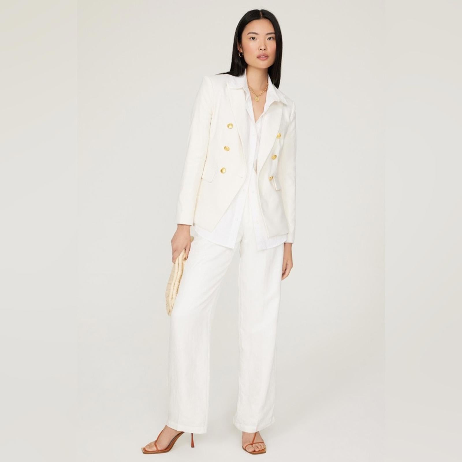 Rag & Bone Preston Wool Blazer in White, Size 0 New w/Tag Retail $650