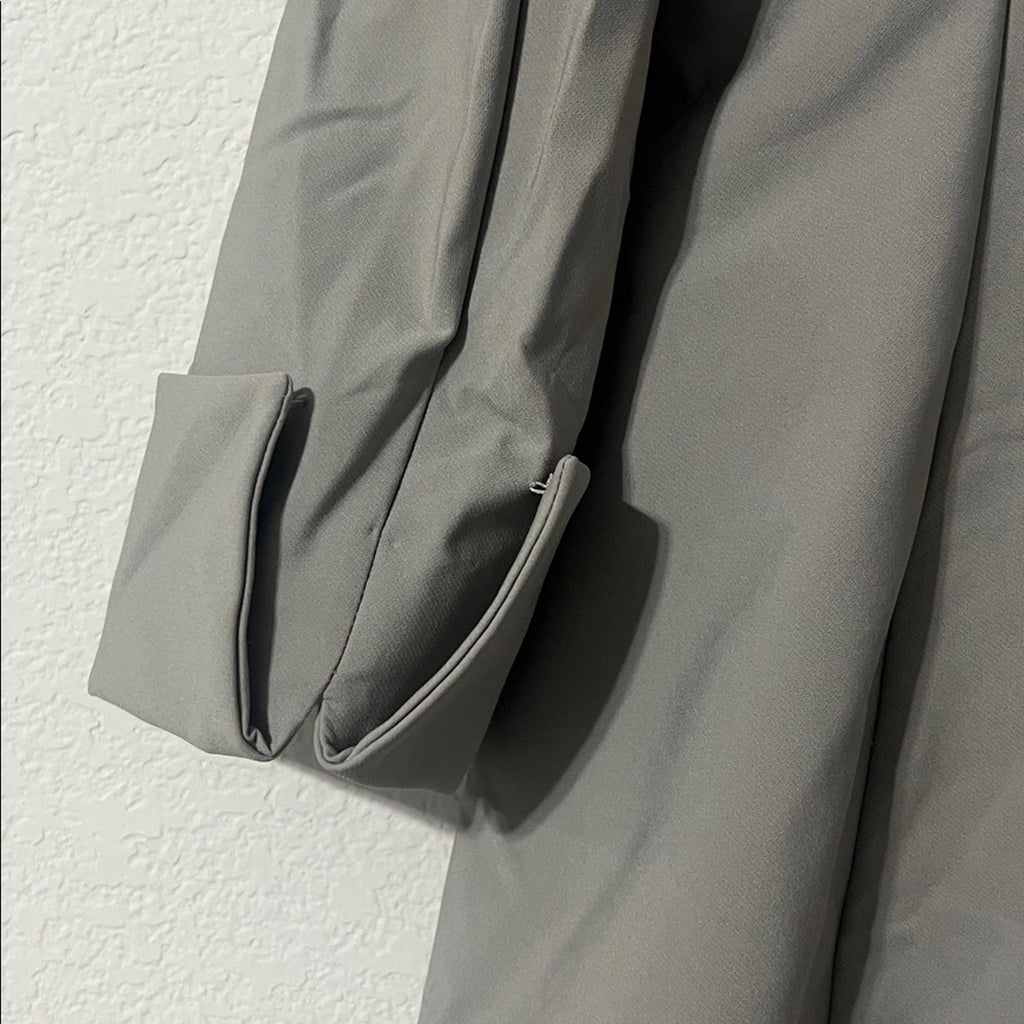 Calvin Klein Infinite Stretch Open-Front Blazer in Grey, Size 6, Retail $139