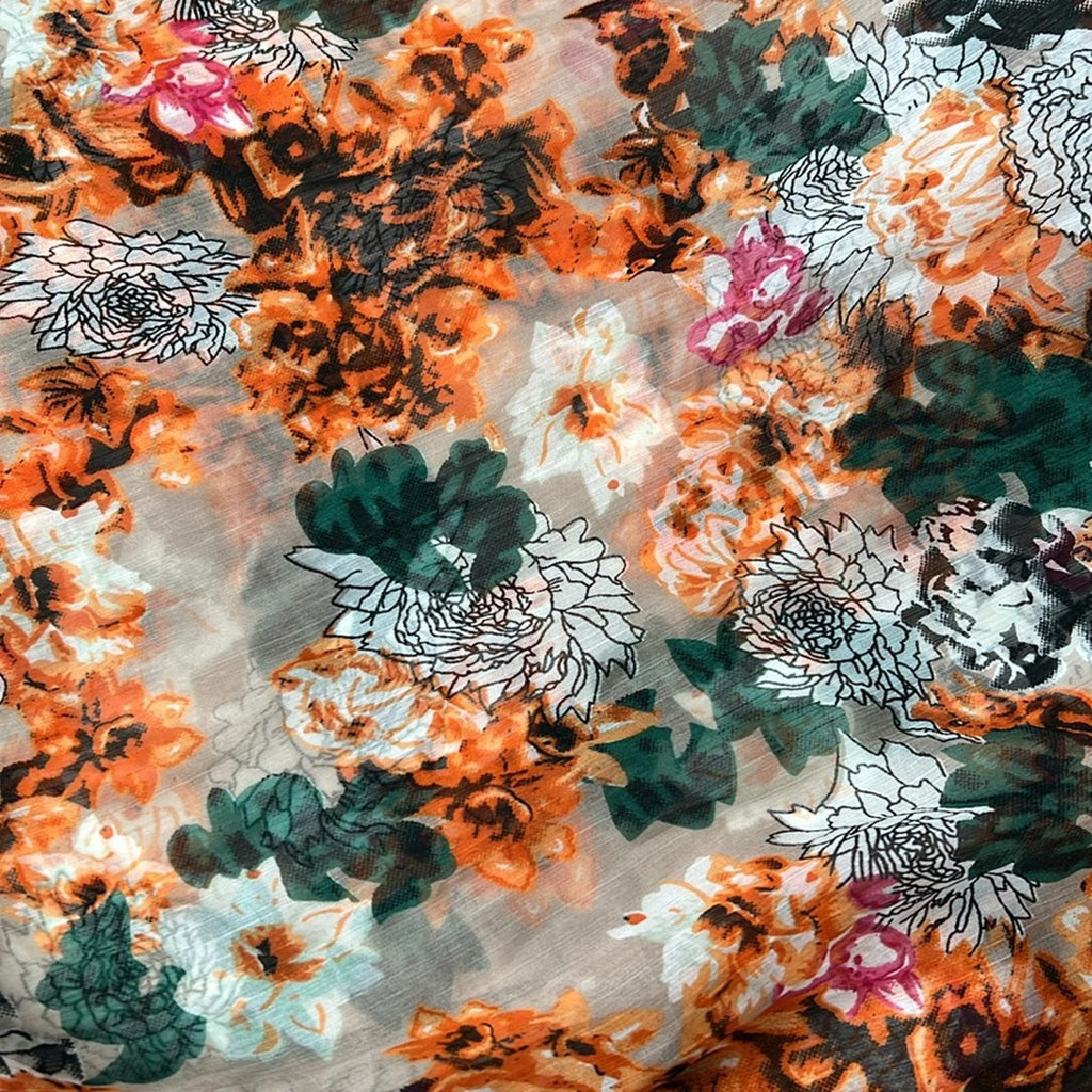Infinity Scarf, Lightweight Floral Print