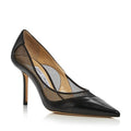 Jimmy Choo Love 85 Leather Mesh Pointed-Toe Pumps Size 43 NEW in Box +2Dust Bags