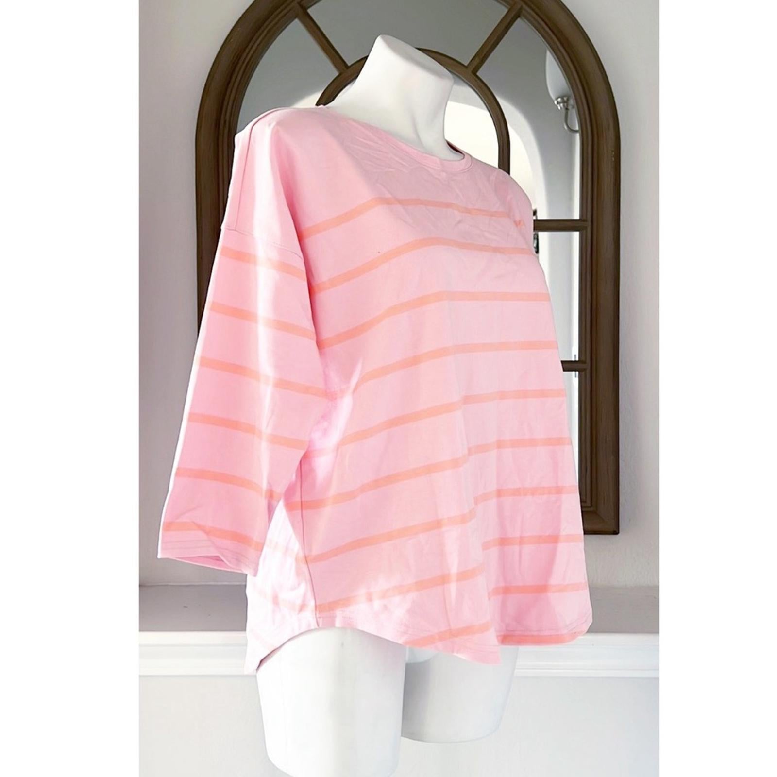 Vineyard Vines PINK Striped Tee, Size Small EXCELLENT!