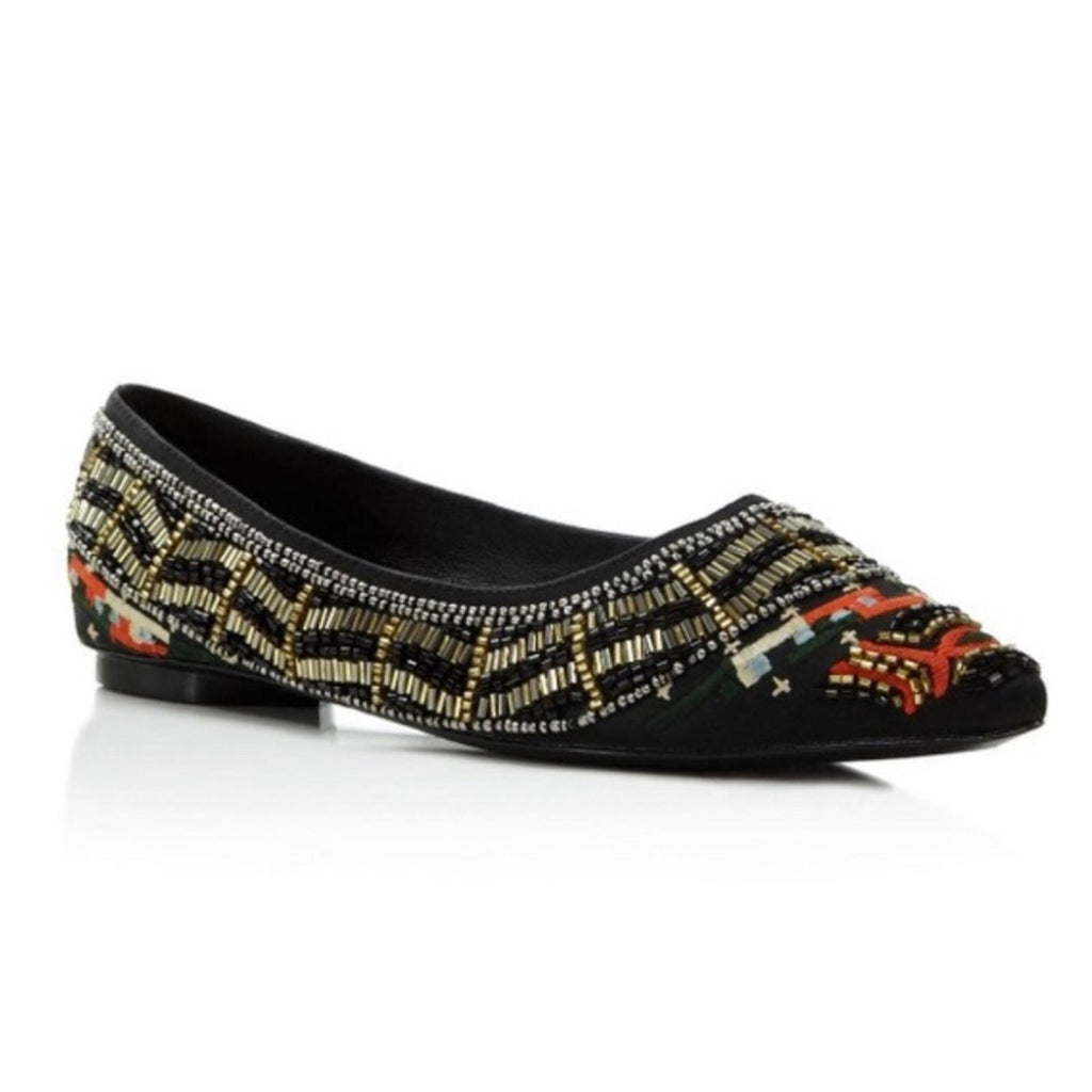 Alice + Olivia Lenora Slip-On Stitch Ballet Flats, Size 39.5 New in Box $395