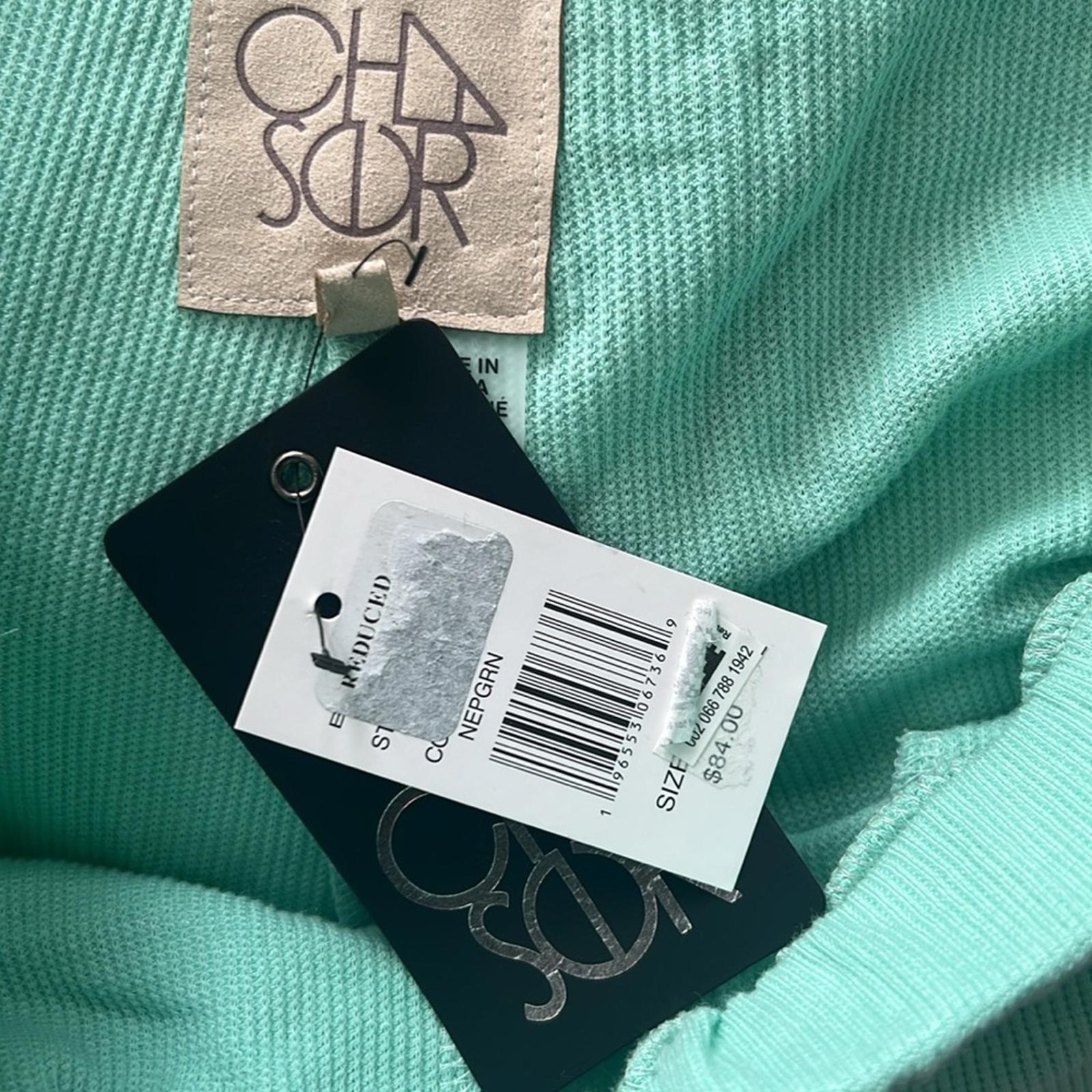 Chaser Women’s Waffle Knit Sweatpants Jogger Pants in Mint Green, Size L NWT