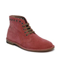 Bottega Veneta Lace-Up Ankle Boots in Red Suede, Size EU40 NEW in Box w/DustBags