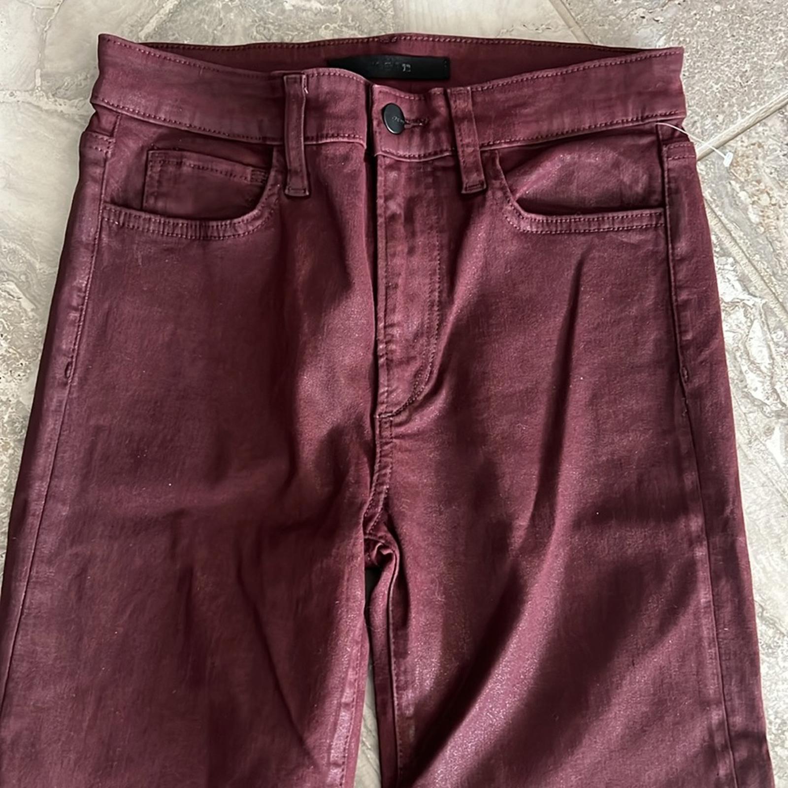 Joe’s Jeans The Callie Red Coated High-Rise Bootcut Jeans, Size 26 NEW $198