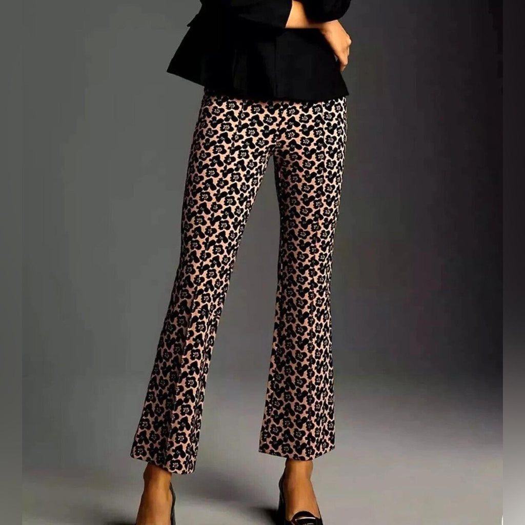 Anthropologie Maeve The Margot Kick-Flare Cropped Pants, Size XS NEW w/o Tag