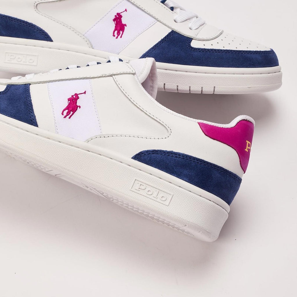 Polo Ralph Lauren Court Leather-Suede Sneakers in White Size 9, New SOLD OUT!