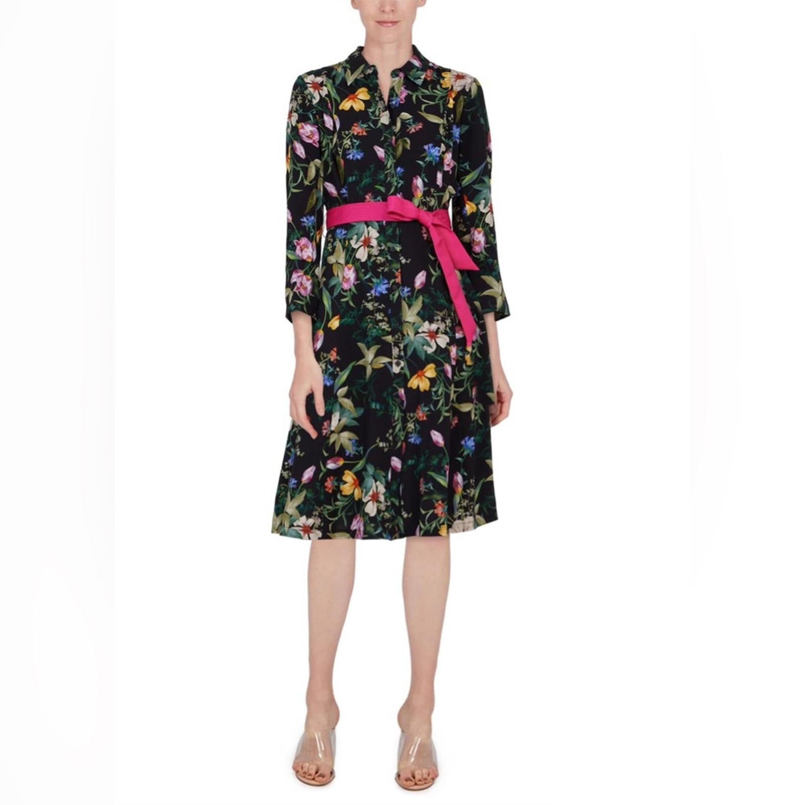 Per Se by Carlisle Botanical Midi Dress Size 10 New w/Tag Retail $598 (Sold Out)