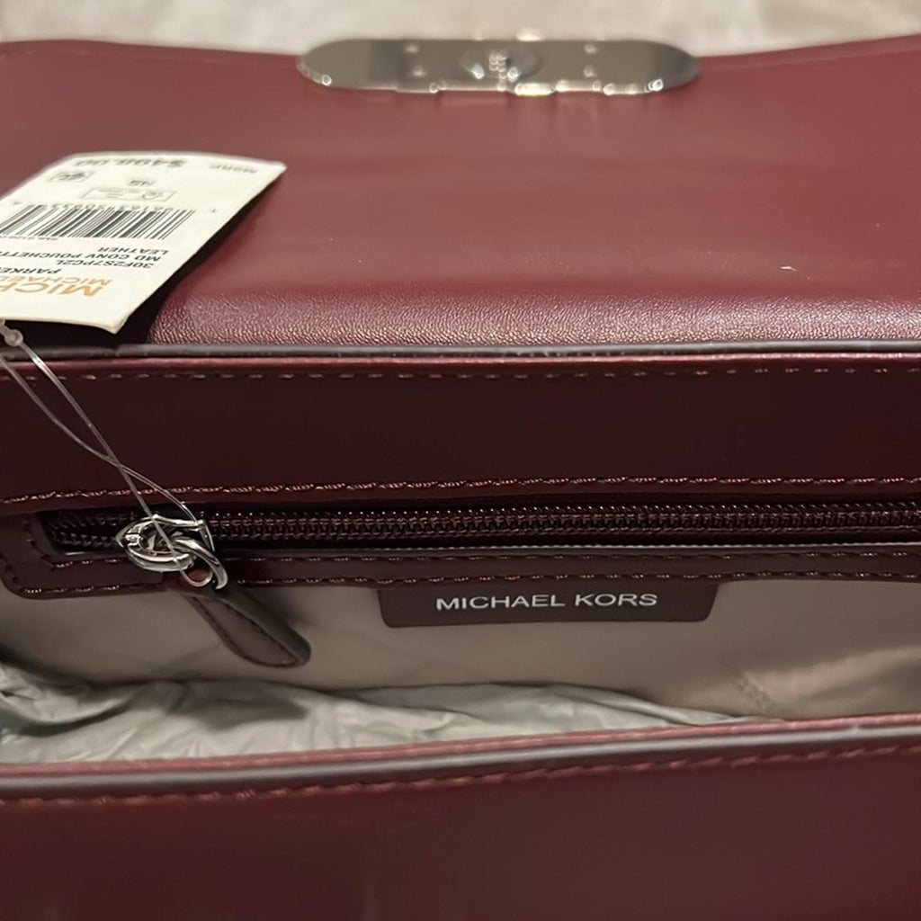 NWT Michael Kors Parker Medium Convertible Pouchette Shoulder Bag Retail $498