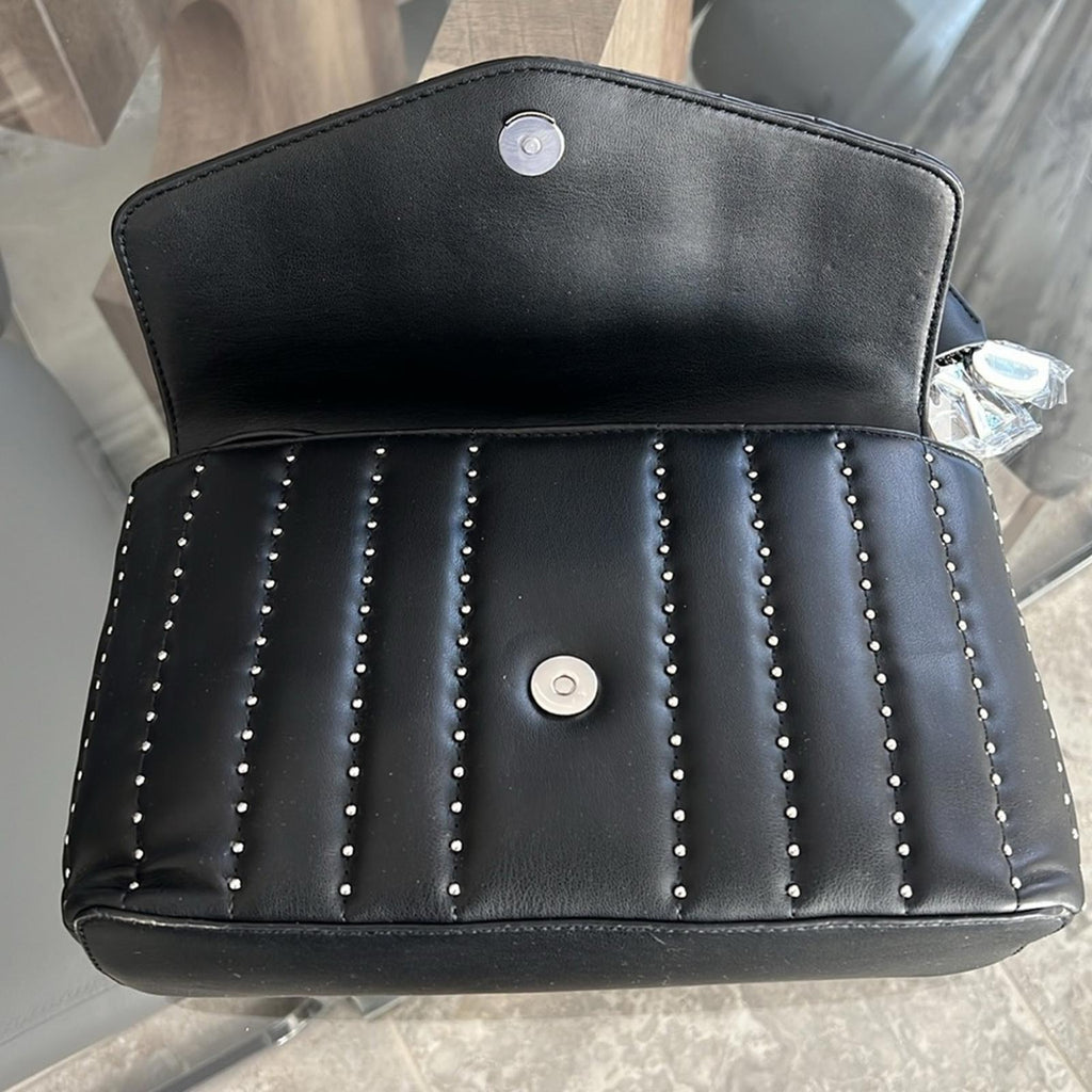 DKNY Lexington Park Shoulder Bag in Black/Silver Detail New w/Tag