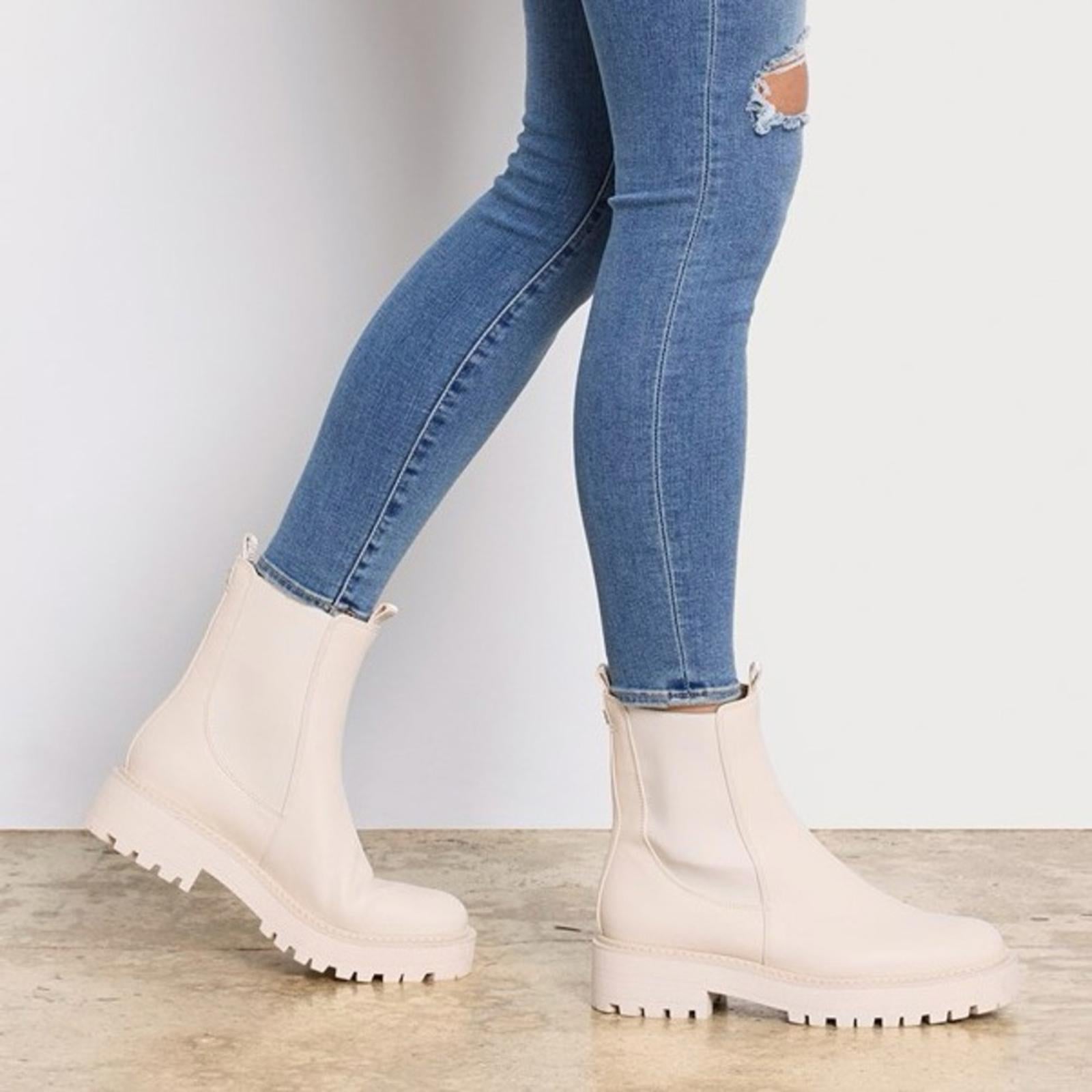 Sam Edelman Laguna Waterproof Pull On Booties Ivory Leather Size 11 New SOLD OUT