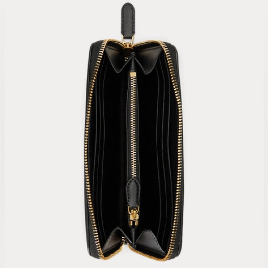 Ralph Lauren Leather Continental Wallet in Black, New w/Tag Retail $150 SOLD OUT