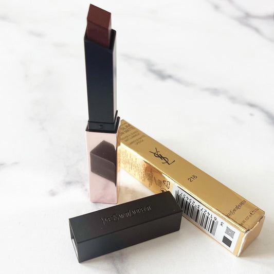 YSL Beauté The Slim Glow Luminous Matte Lipstick, Shade #216 NEW