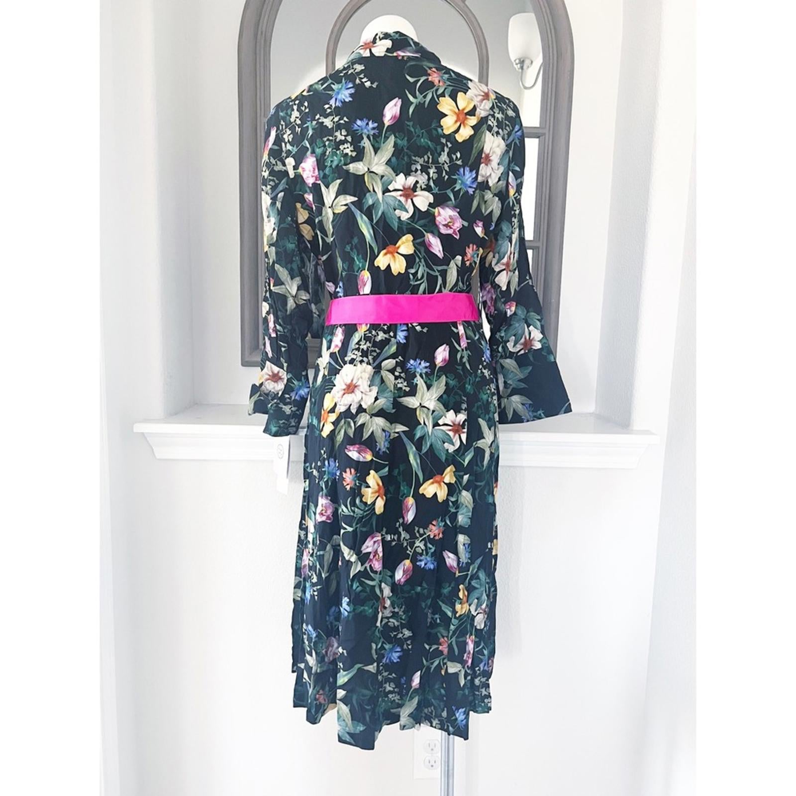 Per Se by Carlisle Botanical Midi Dress Size 10 New w/Tag Retail $598 (Sold Out)