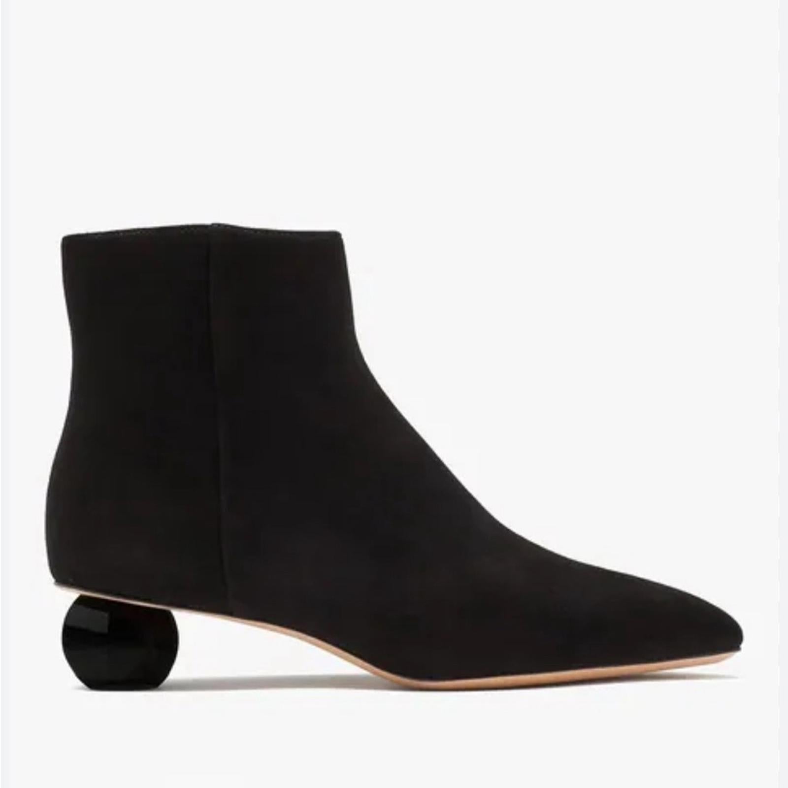 Kate Spade New York Sydney Pointed Toe Dress Booties, Black, Size 6.5 New in Box